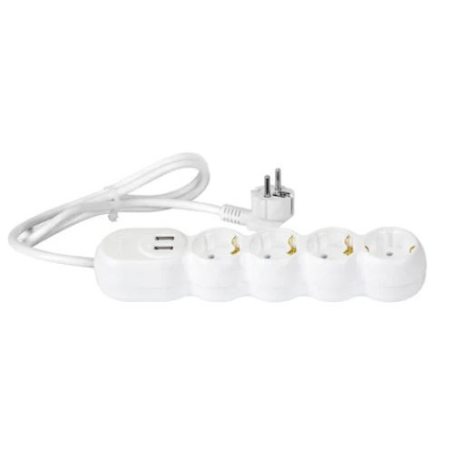 Prelungitor multipriza cu incarcator USB si 4 locasuri priza 3 m