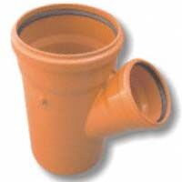 Ramificatie redusa canal PVC 125-110-45 canalizare exterioara culoare orange