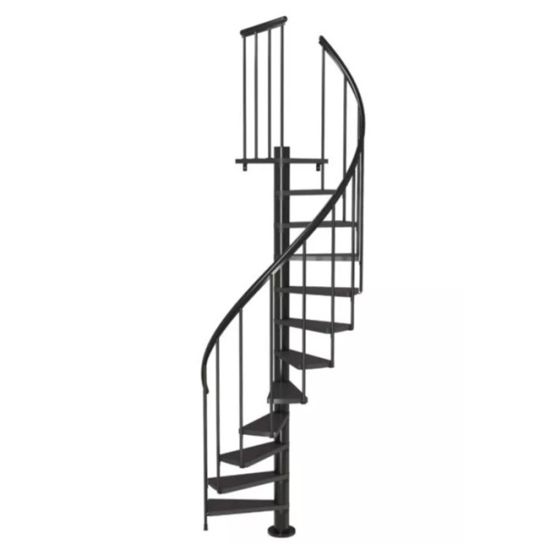 Scara de interior in spirala antracit 140cm diametru Calgary Dolle