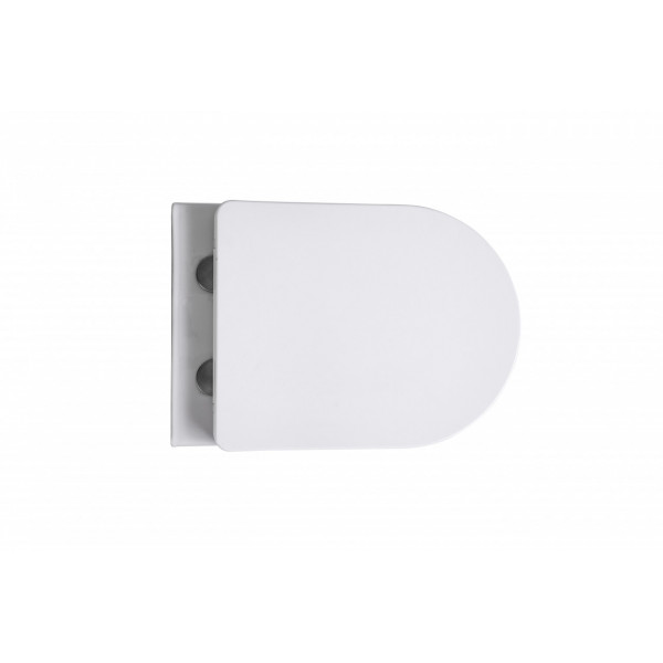 Vas WC suspendat Rimless cu capac Soft Close, alb, Eternity, Anahita - Img 4