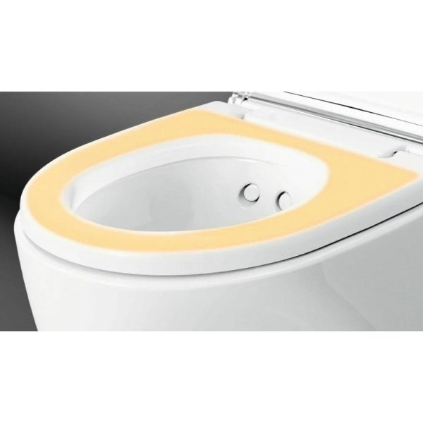 WC suspendat cu capac inchidere lenta si bideu electric Geberit AquaClean Mera Comfort - Img 7