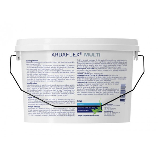 Adeziv hibrid monocomponent universal Ardaflex Multi 5kg Bostik - Img 2