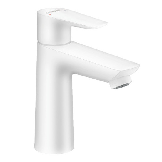 Baterie lavoar Talis E 110 matt white cu ventil click clack HAN71710700