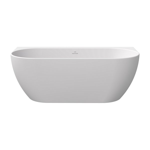 Cada freestanding la perete, alba din acril, Freedom Wall XC00100024, 166x80 cm, Ravak - Img 2
