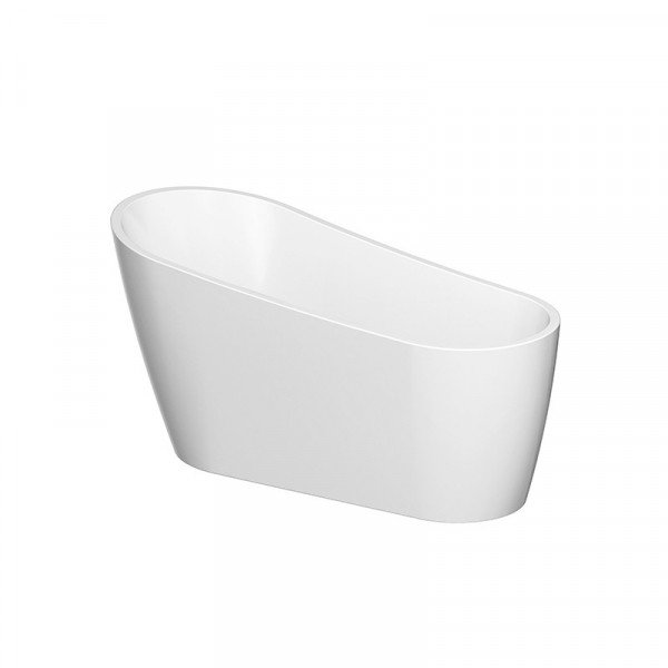 Cada freestanding ovala, cu picioare, alb din acril, 166.5x 72.5 cm, S301-302 Zen, Cersanit - Img 3
