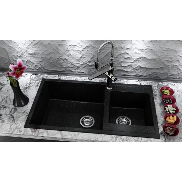 Chiuveta bucatarie 2 cuve 90x49 Fat 234 - Img 5