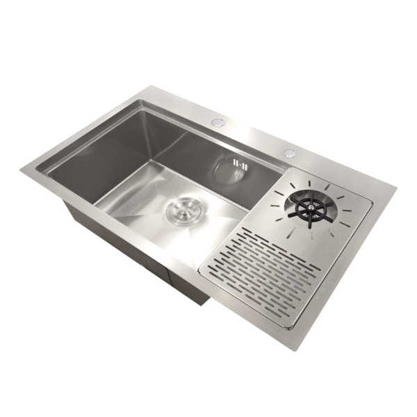 Chiuveta inox cu spalator pahare