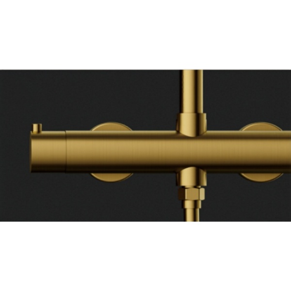 Coloana dus termostatata Slimmer Himark, doua functii, brushed gold - Img 3