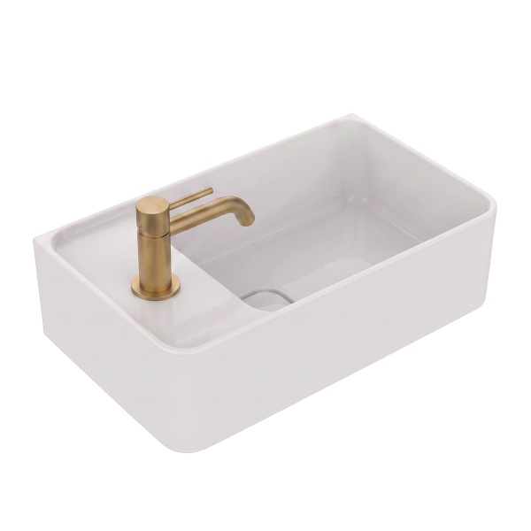 Lavoar baie pe blat STRADA II, dreptunghiular, alb din ceramică, 45x27cm, Ideal Standard - Img 4