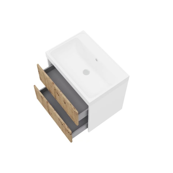 Mobilier baie cu lavoar 60cm Portofino Rovere 3020C/F40 Savini Due - Img 2