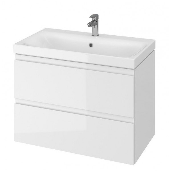 Mobilier baie cu lavoar 975 MODUO 80 ALB S801-221 - Img 2