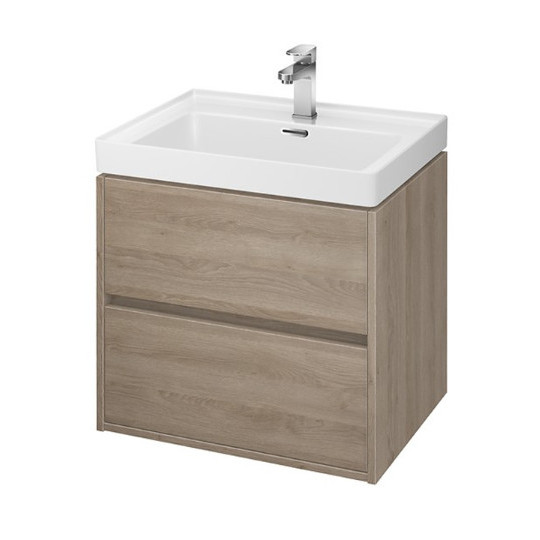 Mobilier suspendat cu doua sertare 60cm Crea Cersanit - Img 4