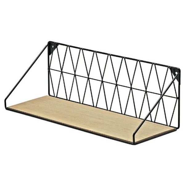 Raft de perete negru Diamond Dolle