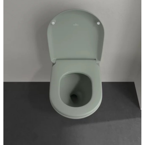Vas WC suspendat Antao CeramicPlus, 56 x 37 x 35,5 cm, verde, Villeroy&amp;Boch - Img 3
