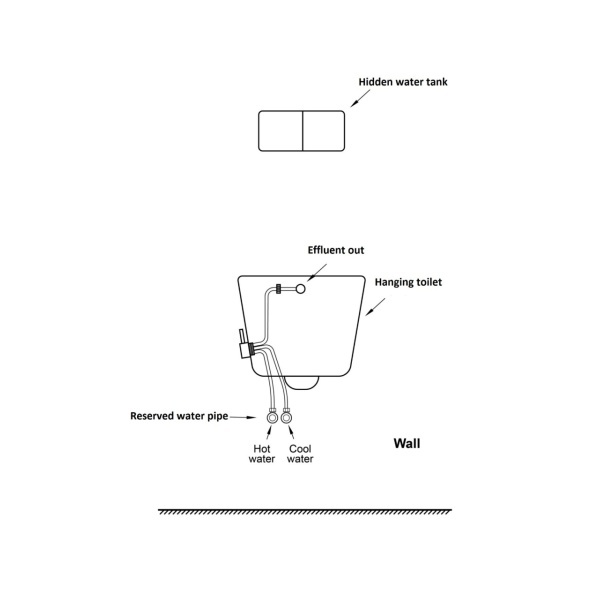 Vas WC suspendat cu bideu încorporat Rimless și capac Soft Close, 49 x 36 x 32,5 cm, alb, Art, Anahita - Img 5