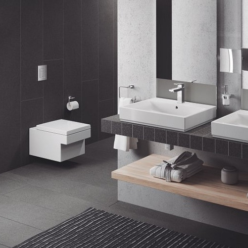WC suspendat rimless Cube Ceramic suprafata PureGuard GRO3924500H - Img 3