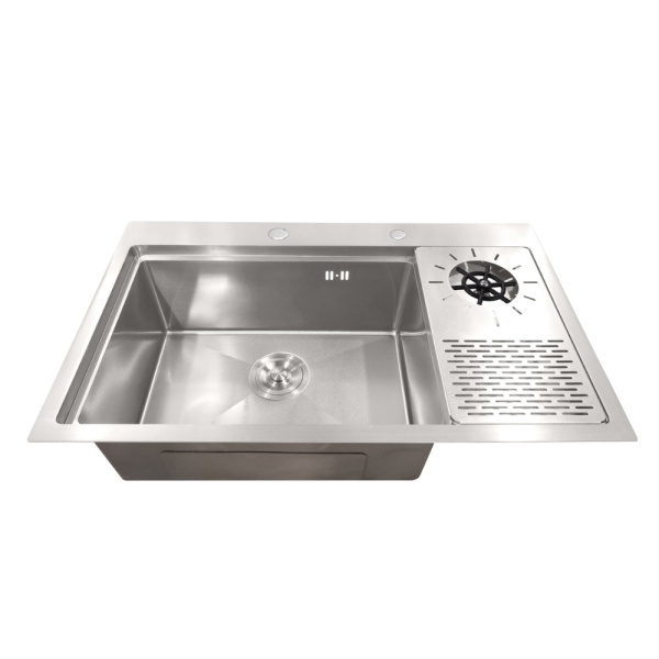 Chiuveta inox cu spalator pahare