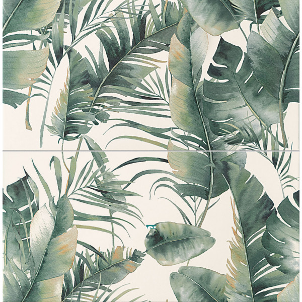 Decor 2-ELEMENTE BURANO GREEN 61.8x60.8cm Tubadzin