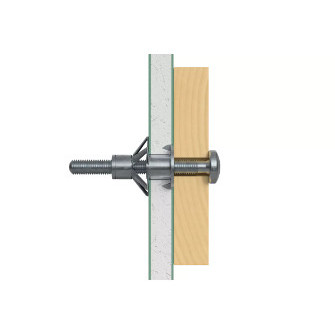 Diblu metal pentru spatii cu goluri 6x80mm HM - Img 2