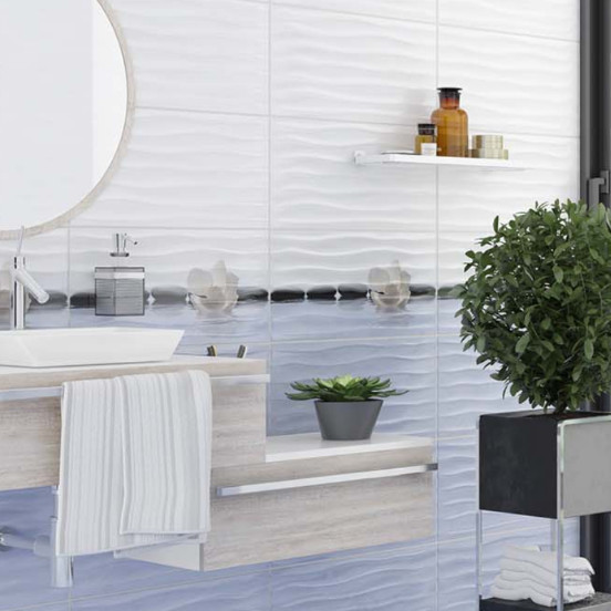 Faianta CELINE BLUE, baie/bucatarie, interior, albastru deschis 4693 30x60cm - Img 2