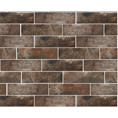 Faianta elevatie ARTEON TAUPE interior/exterior, maro-negru mat, tip caramida 6.6X24.5cm  - Img 2