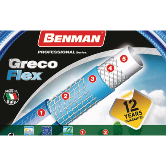Furtun de gradina 1/2" de 50 ml Grecoflex 77162 Benman - Img 2