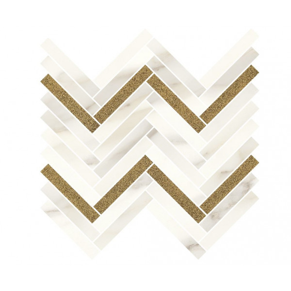 Mozaic CALACATTA SPARKLE GOLD 28.1x30.1cm