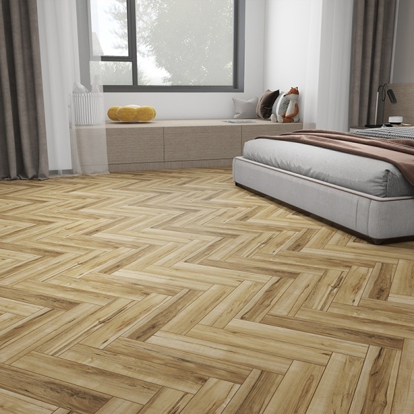 Pardoseala tip parchet SPC Herringbone ENNIKA FARMHOUSE OAK 6,5 mm, 33, 1,112mp/pac placa A/B - Img 3