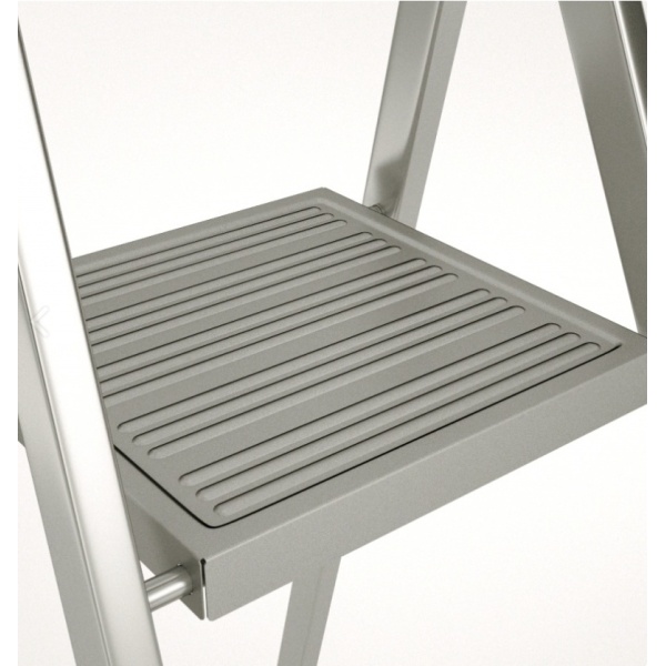 Scara aluminiu 1x5 trepte late cu urcare pe o parte 915 Alverosal - Img 3