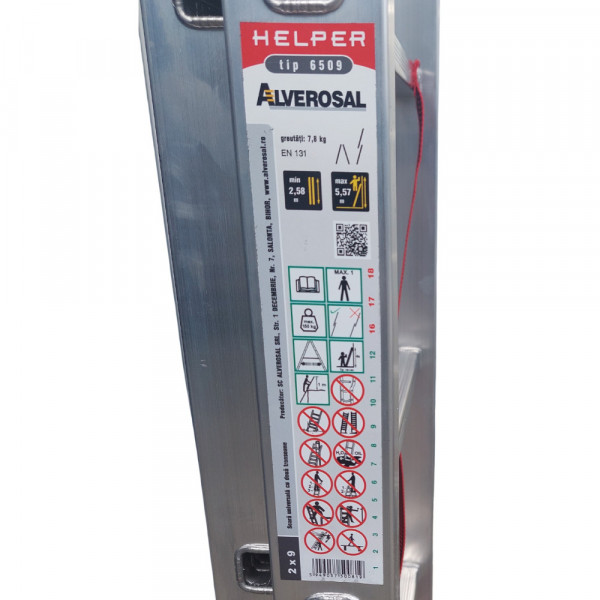 Scara aluminiu 2x9 Practic - Img 4