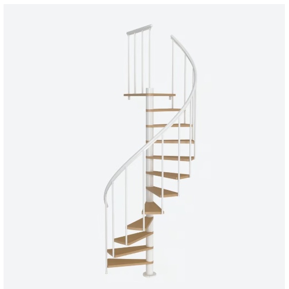 Scara de interior in spirala alba 120 cm Calgary Dolle