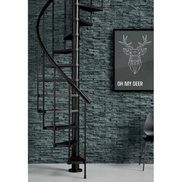 Scara de interior in spirala antracit 120cm Calgary Dolle