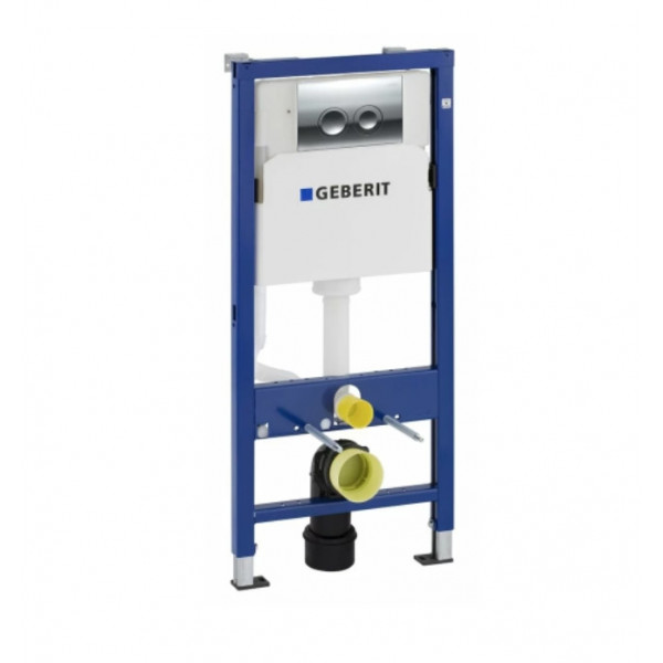 Set rezervor incastrat Geberit Duofix Delta PLUS cu set fixare si clapeta Delta 20 crom, alb - Img 2