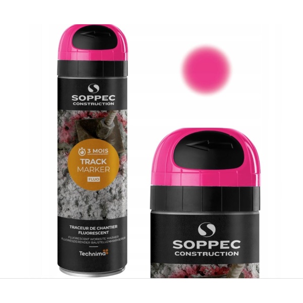 Spray marcaj fluorescent roz 500ml TRACK MARKER Soppec