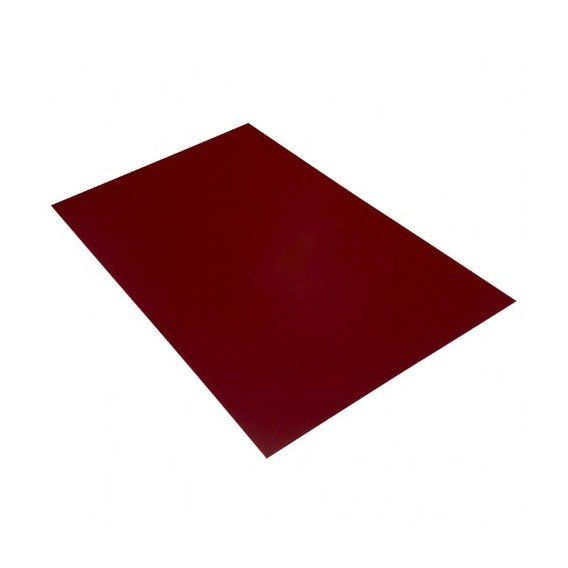 Tabla plana din otel, zincata, rosu RAL 3011 lucios 0.4mm