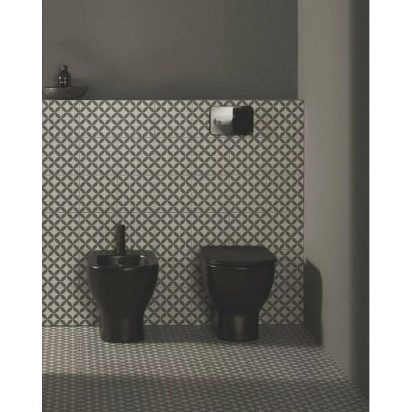 Vas wc pentru rezervor incastrat Tesi BTW silk black AquaBlade T0077V3