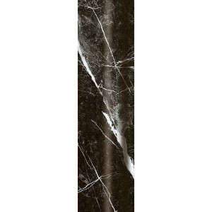 Brau Arctic Storm Nero 8X29.8, interior, baie-bucatarie, rectificat, negru tip marmura lucios, Paradyz