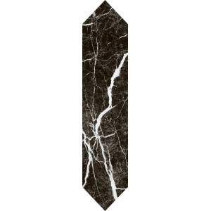 Brau Arctic Storm Nero Hexalong 6.5X29.8, interior, baie-bucatarie, rectificat, negru tip marmura lucios, Paradyz