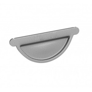 Capac jgheab pentru sistem pluvial Wetterbest, aluzinc, lucios, D 150 mm