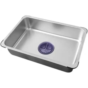 Chiuveta bucatarie multifunctionala Smart, inox, satin, cu baterie, o cuva, 75 x 48 x 22 cm, Anahita - Img 6