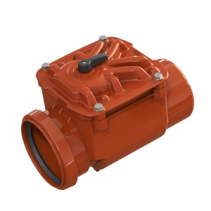 Clapeta antiretur 160 PVC culoare orange