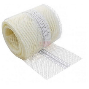 Coltar PVC cu unghi reglabil si plasa 25ml/rola - Img 1