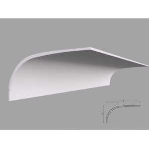 Cornisa de interior BC34 dimensiuni 160x80x2000mm - Img 1