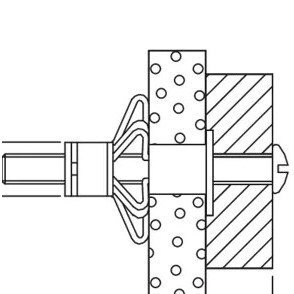 Diblu metal pentru spatii cu goluri 5x52mm HM - Img 3