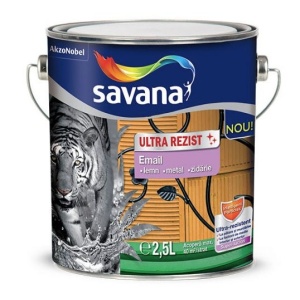 Email Savana Ultra Rezist superlucios pentru lemn metal interior si exterior maro 2.5l