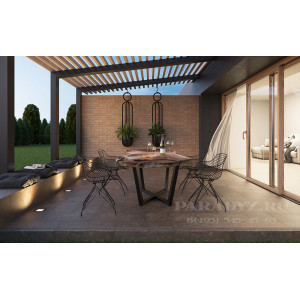 Faianta elevatie ILARIO BEIGE, interior/exterior, maroniu, tip caramida 6.6X24.5cm  - Img 2
