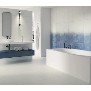 Faianta NIGHTWISH NAVY BLUE SCIANA TONAL STR, baie/bucatarie, interior, albastru degrade mat 25X75cm - Img 2