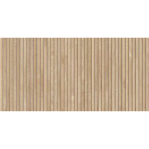 Gresie RIBBON MAPLE tip lemn riflaj, portelanata, rectificata, interior - exterior, bej 60X120cm IBERO