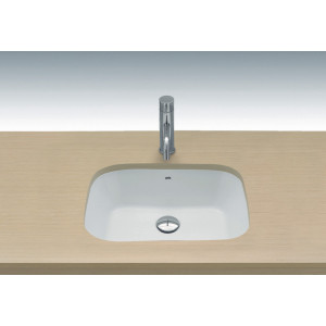 Lavoar baie sub blat Flex, dreptunghiular alb din ceramica 49x37cm 2602001 Gala