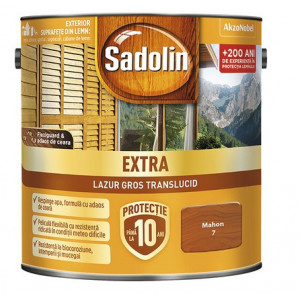 Lazura pentru lemn Sadolin extra mahon 5 L